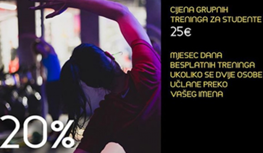 Ako si student i želiš da treniraš, onda imamo super ponudu za tebe!
